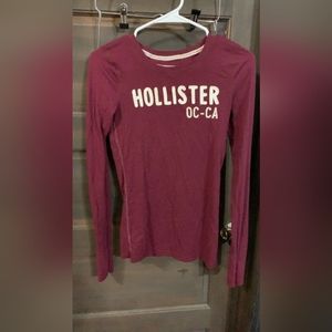 Hollister Red Long Sleeve Tee